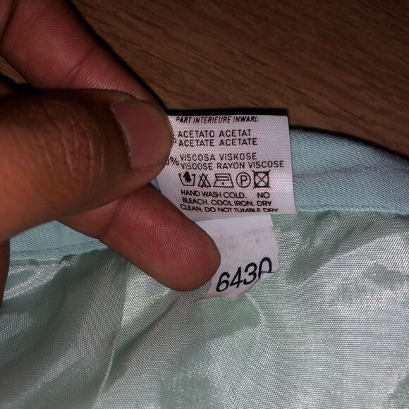 United Colors of Benetton Light Blue Wrap Skirt, Italian, Size IT 46/ US 10 - Picture 6 of 11